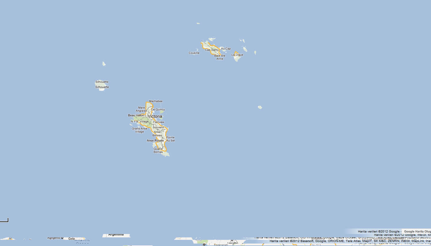 politique carte de Seychelles